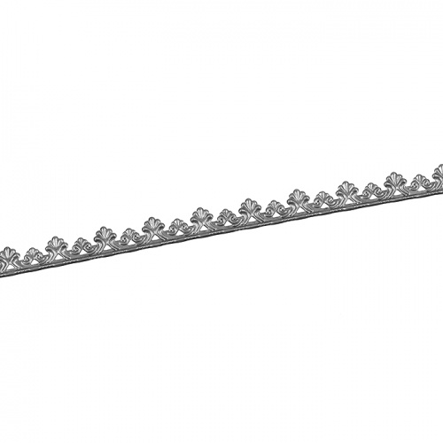 Лента декоративная, металлическая 13мм серебро